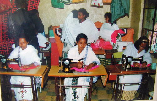Training on tailoring for un employed youth