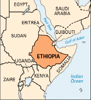 Map of Ethiopia